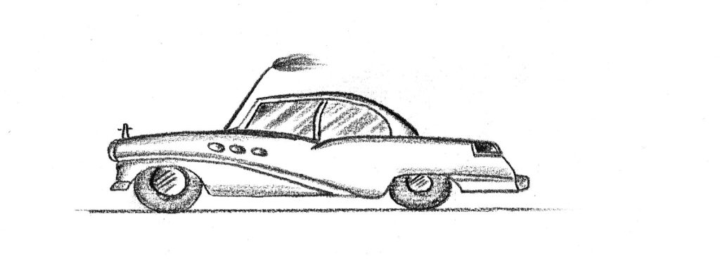 Sketch of a car