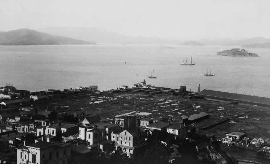 San Francisco from Telegraph Hill at the beginning of the 20th century