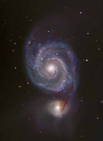 Image of M51 from Ewell Observatory, Belmont, CA