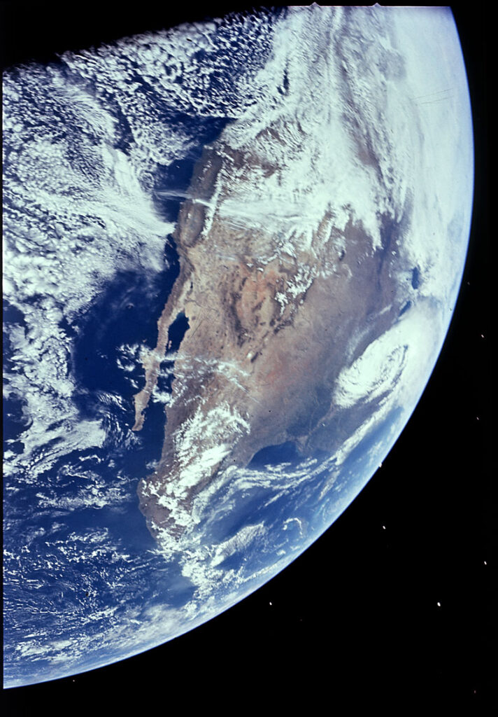 space view of north america