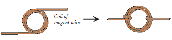 Diagram - make coil of magnet wire