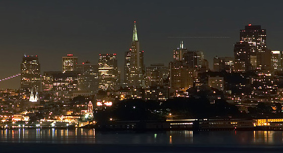 View of San Francisco at night