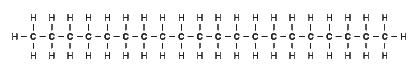 long chain hydrocarbon molecule diagram