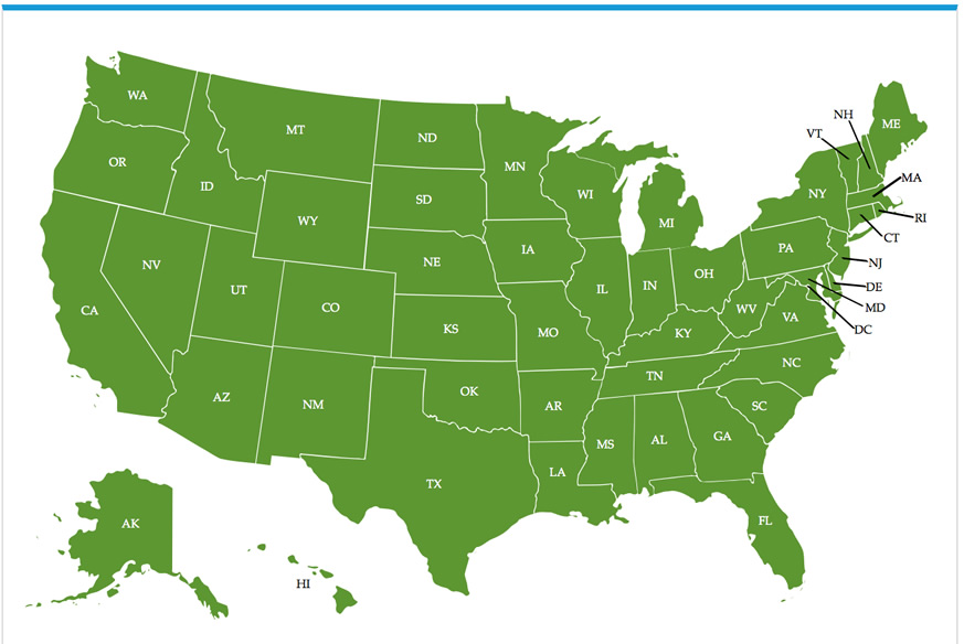 US map