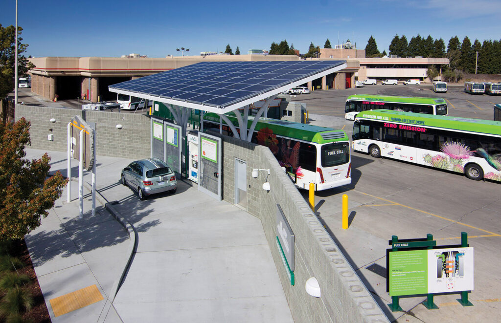 solar fuel cell buses