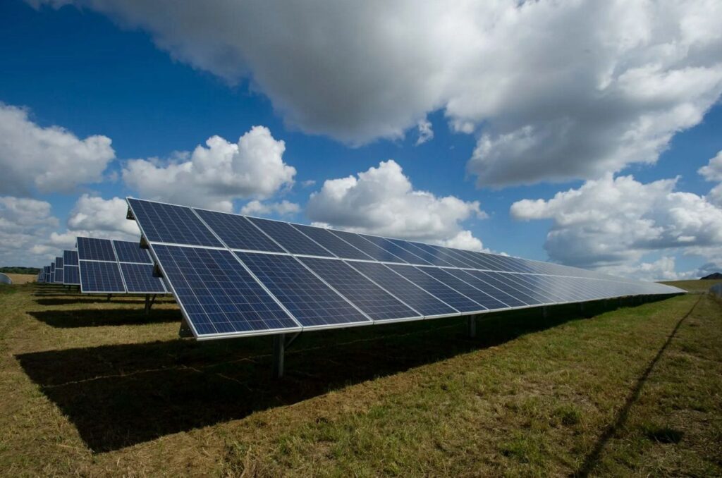 Ground mounted solar panels