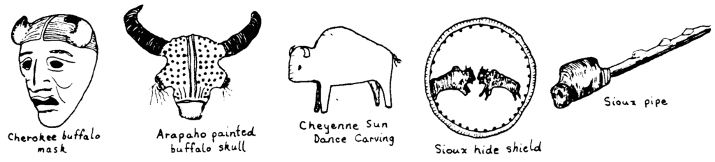 drawings of buffalo