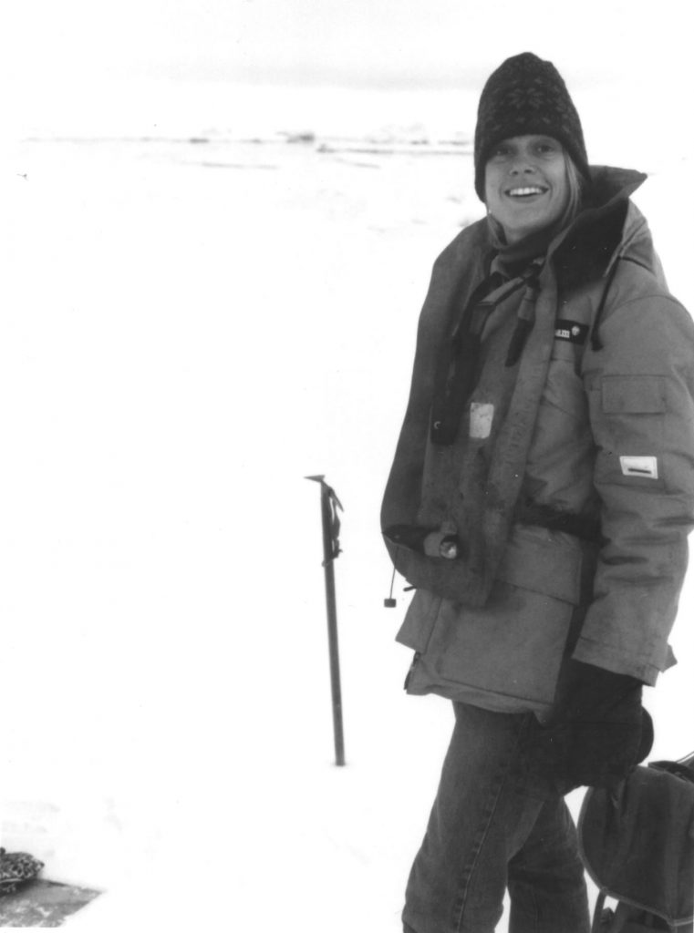 Kathleen Crane during the Antarctic expedition.