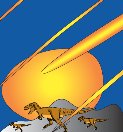 Dinosaurs and meteoroids