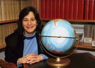 Dr. Susan Solomon in her office at NOAA.