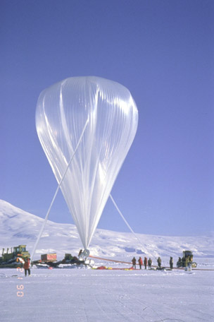 balloon in antarctica