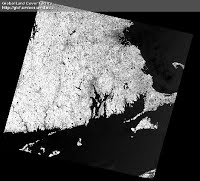 Near infrared intensities displayed  in black and white.