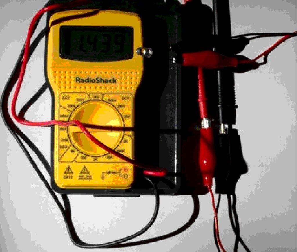LED connecting to a multimeter