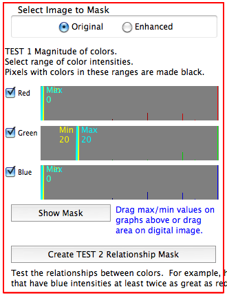 Mask settings