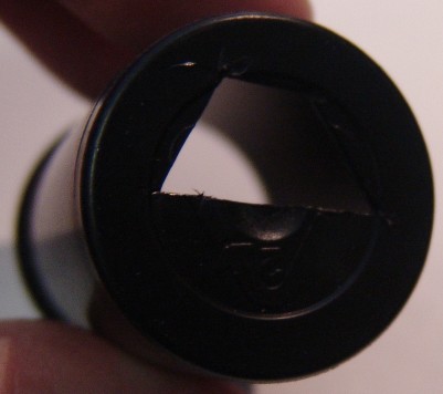 film can monocular with opening cut in the bottom