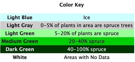 Pollen color key