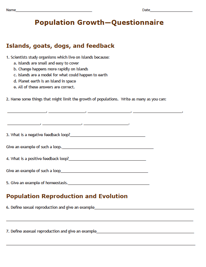 PG questionnaire page 1