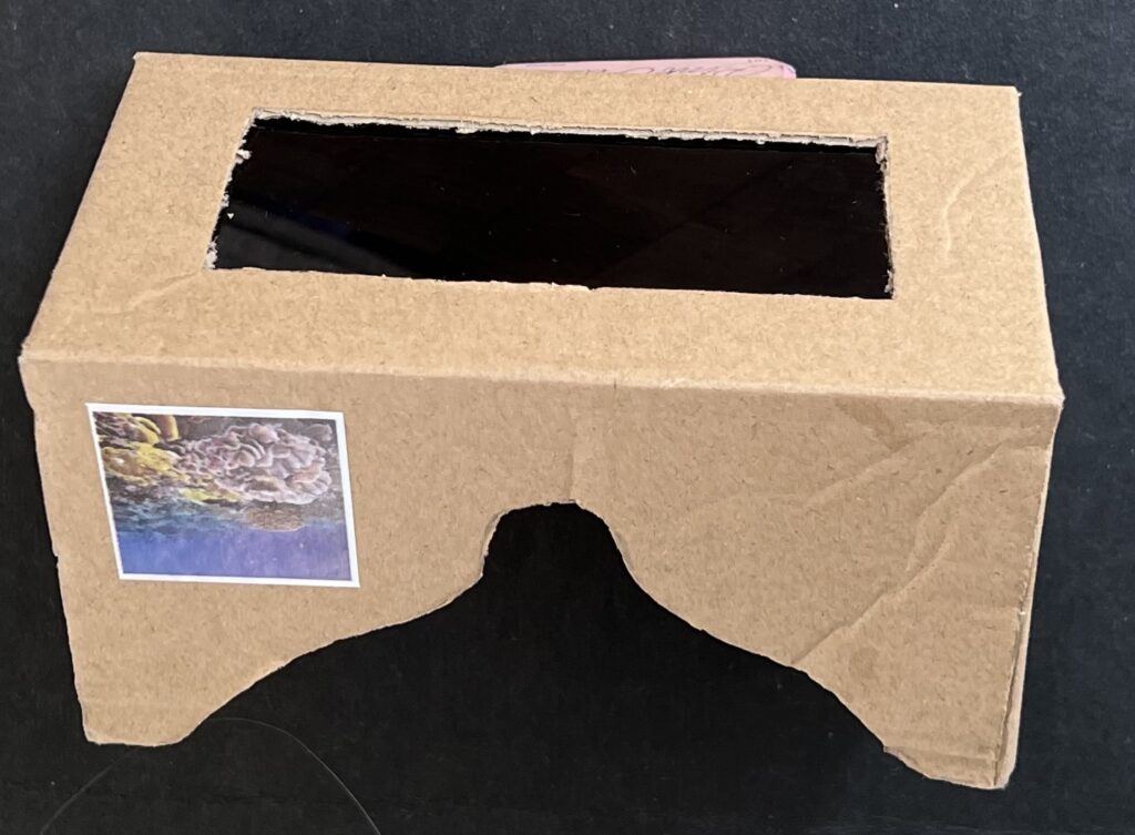 Solar eclipse goggle made with lightweight cardboard