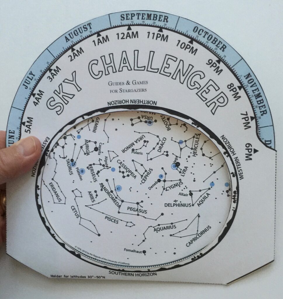 Sky Challenger planisphere