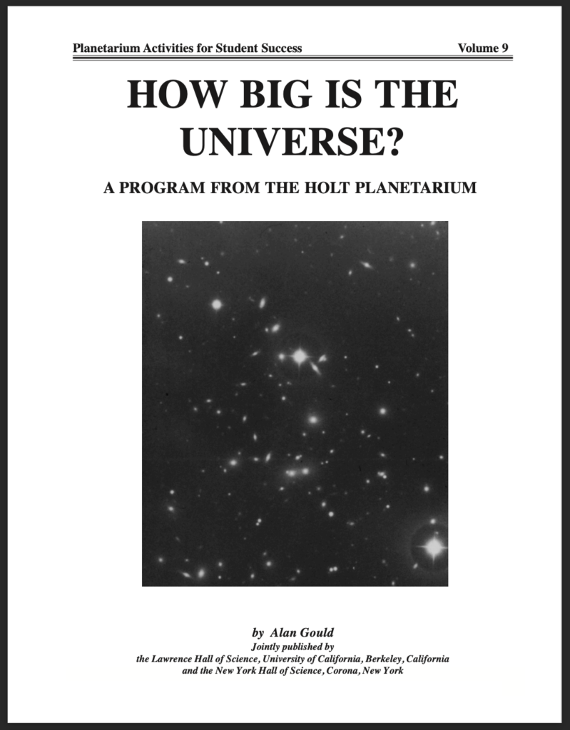 Cover of PASS volume 9, How Big Is The Universe