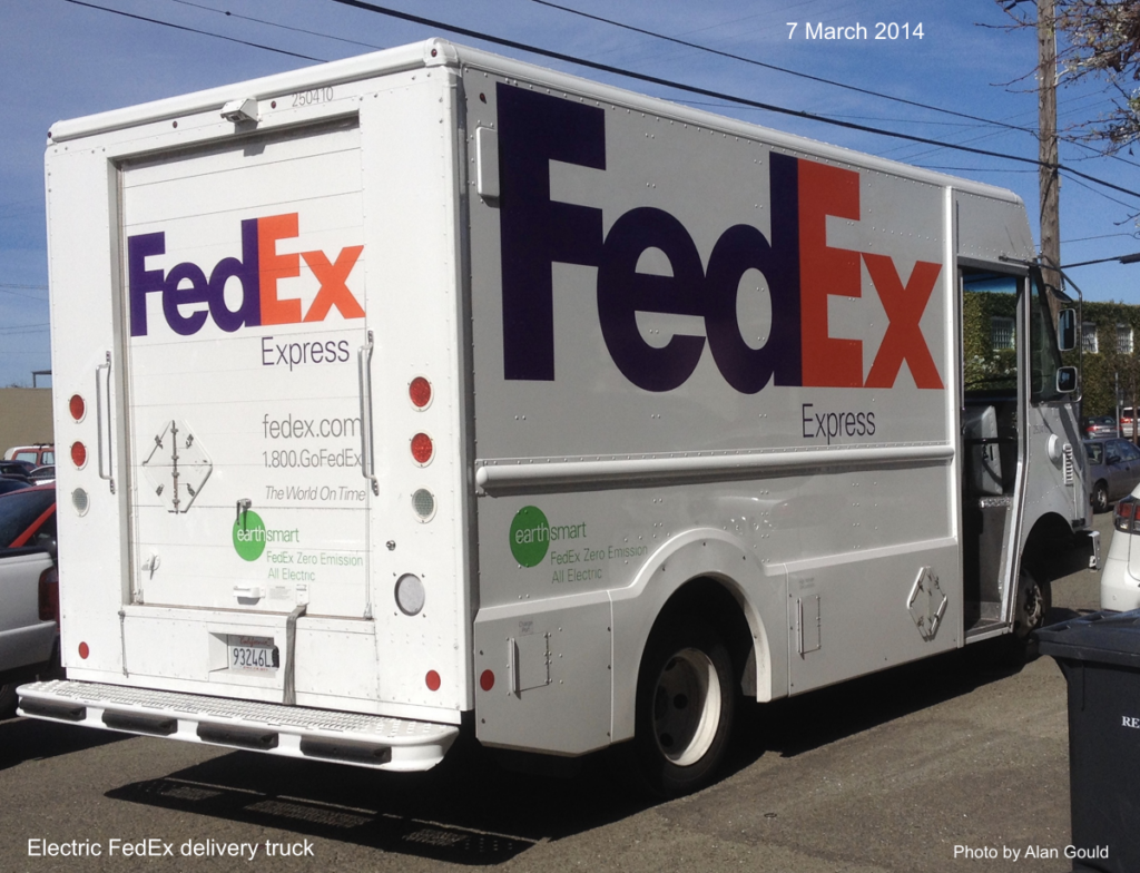 FedEx delivery truck 2014