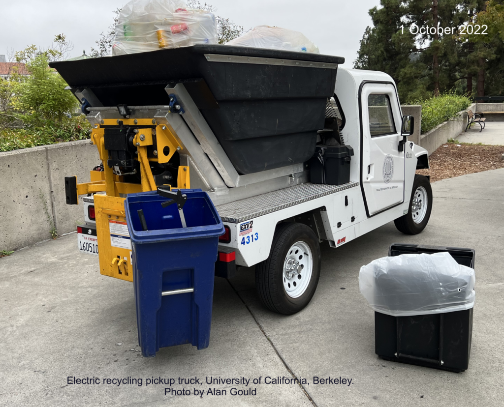 Electric recycling pickup truck 2022