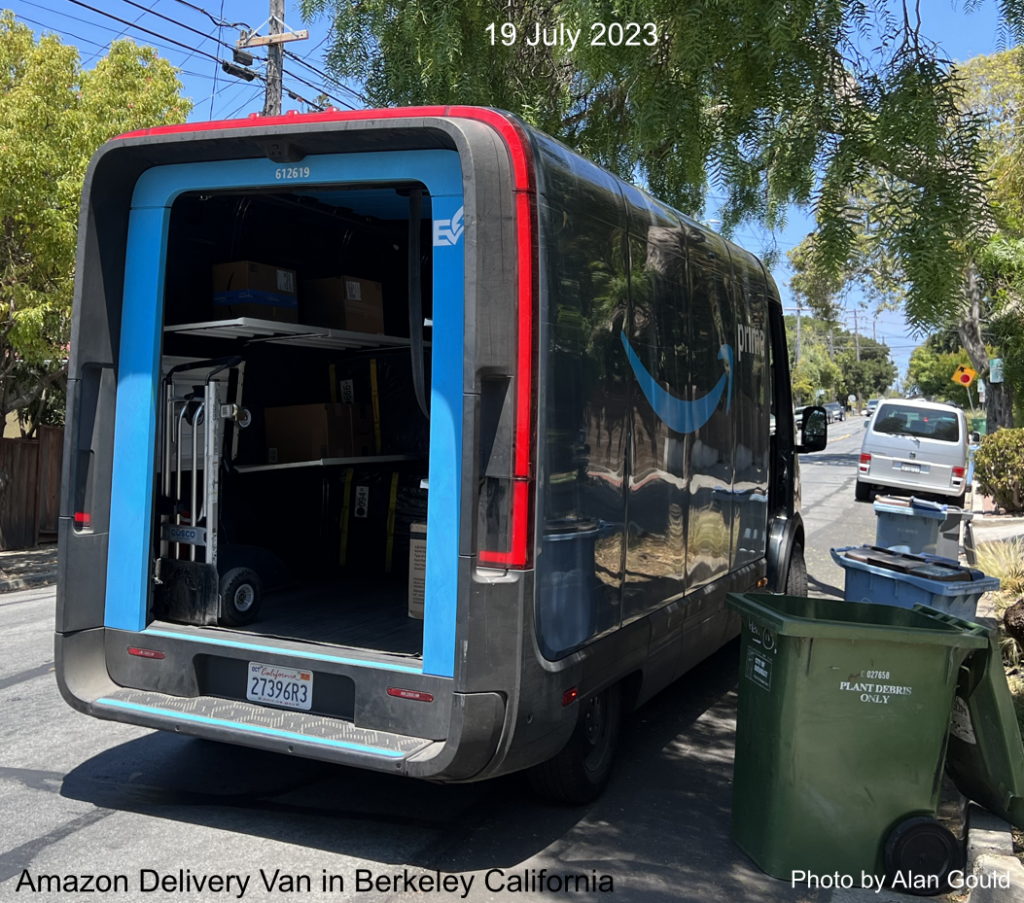 Elecric Amazon delivery van 2023