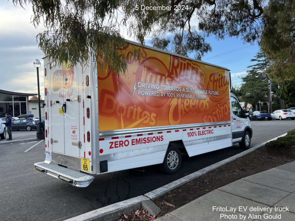Electric FritoLay delivery truck